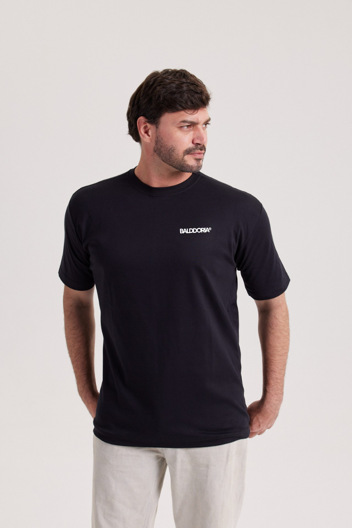 "LOGO" BLACK T-SHIRT