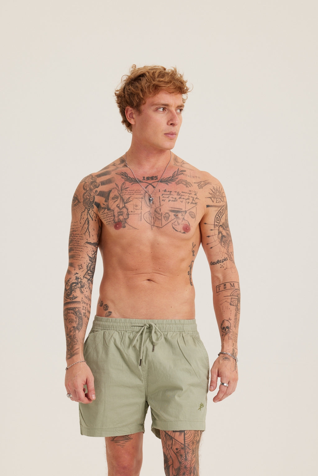 SAGE GREEN SHORTS