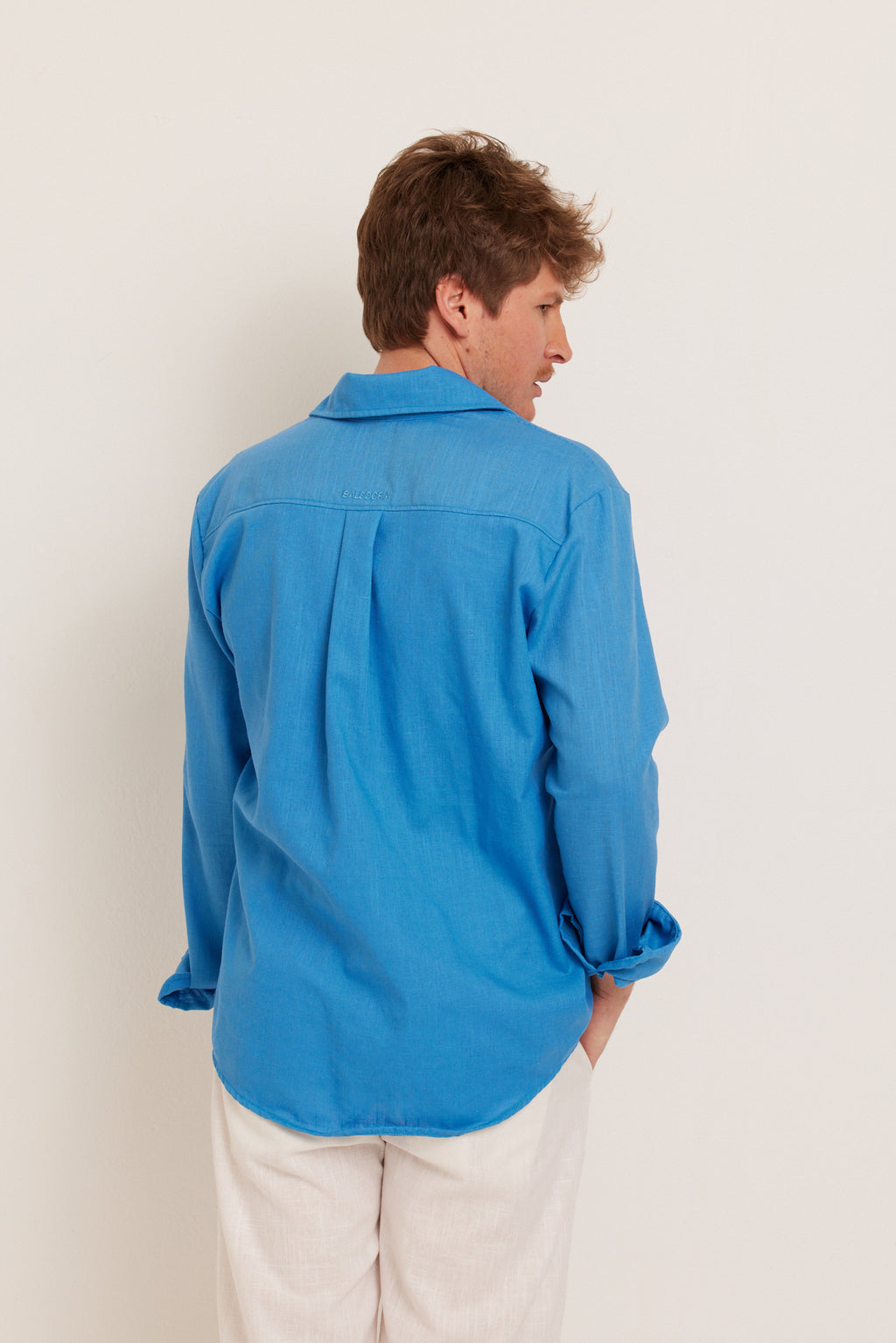 CAMISA LINHO SKY BLUE