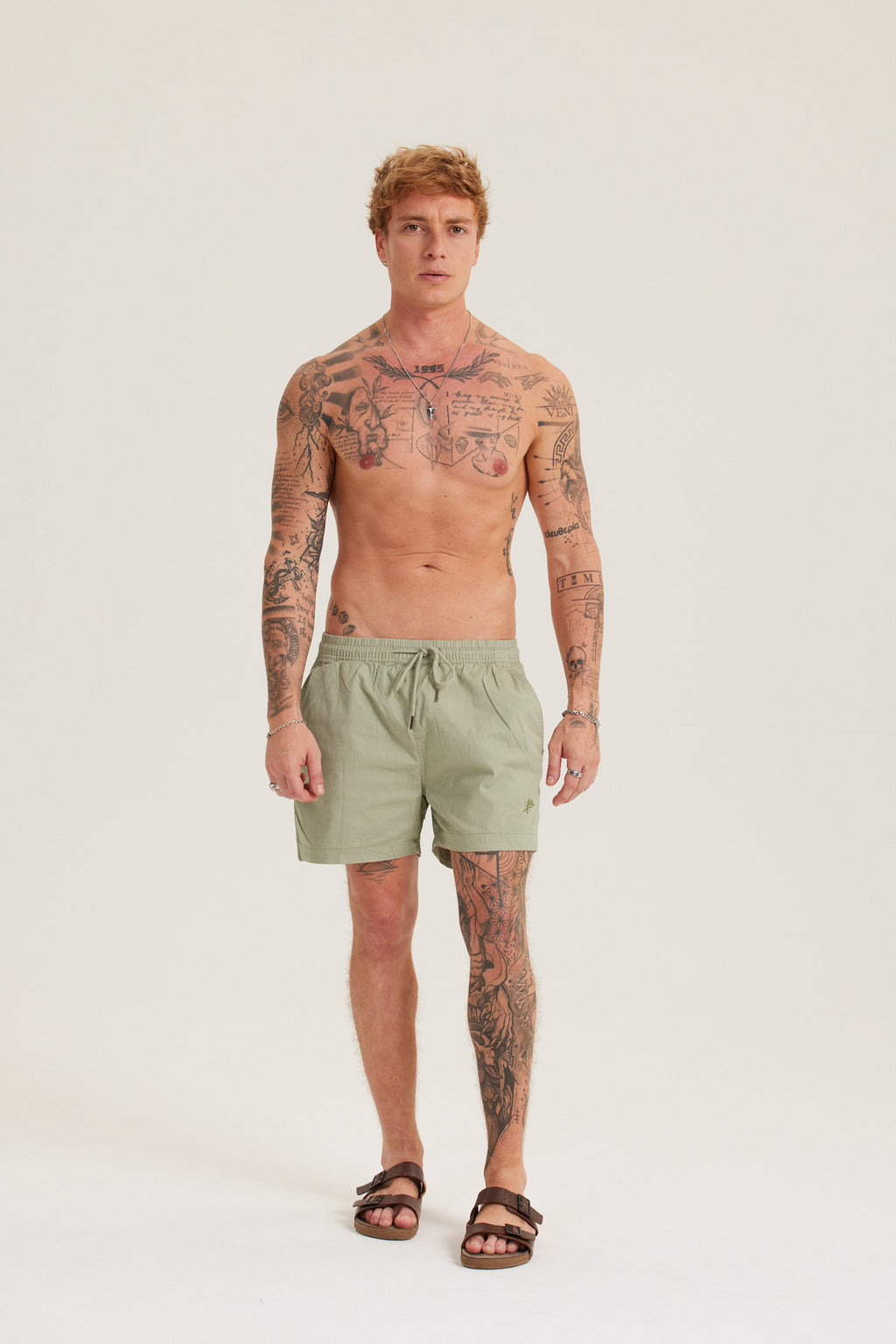 SAGE GREEN SHORTS