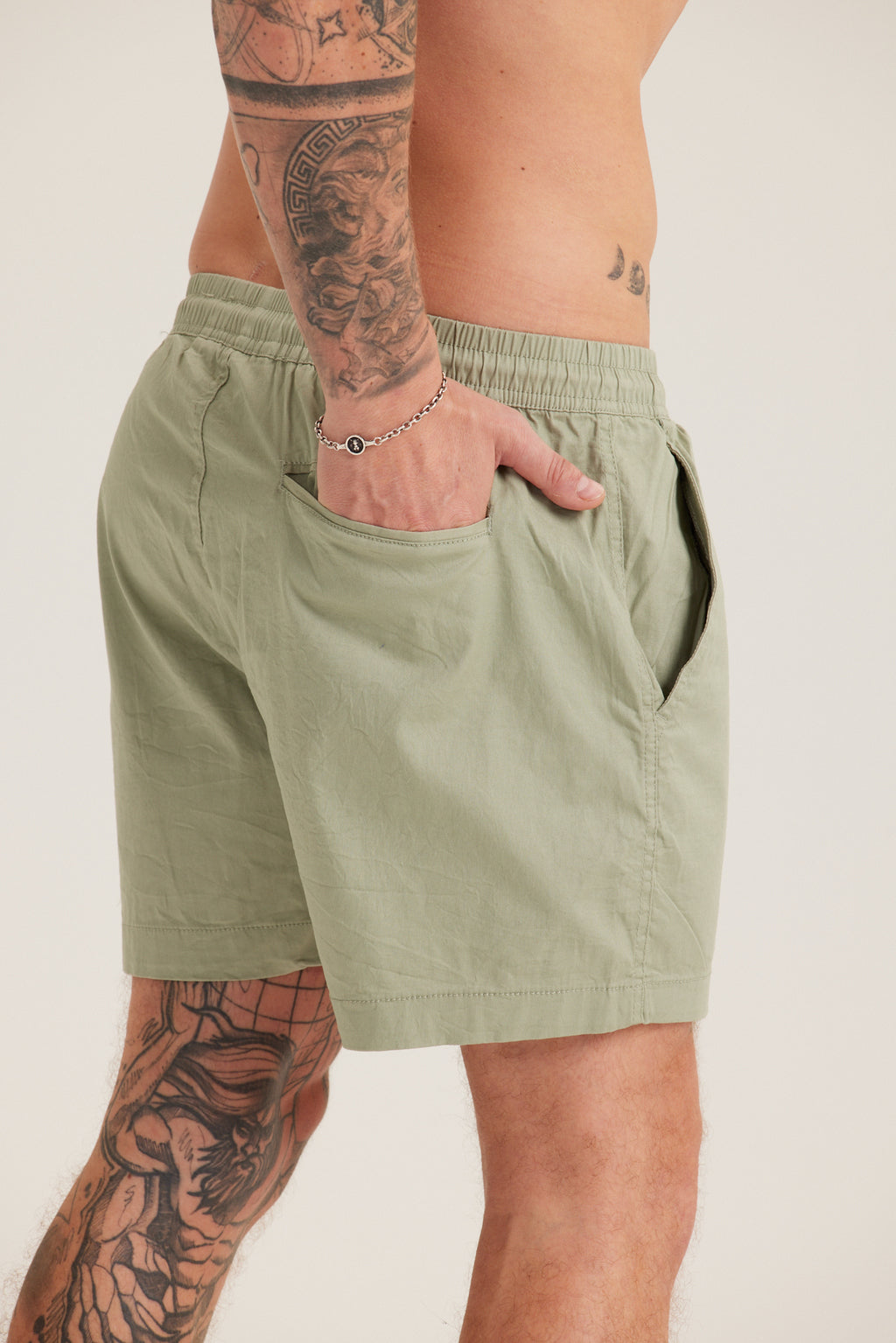 SAGE GREEN SHORTS