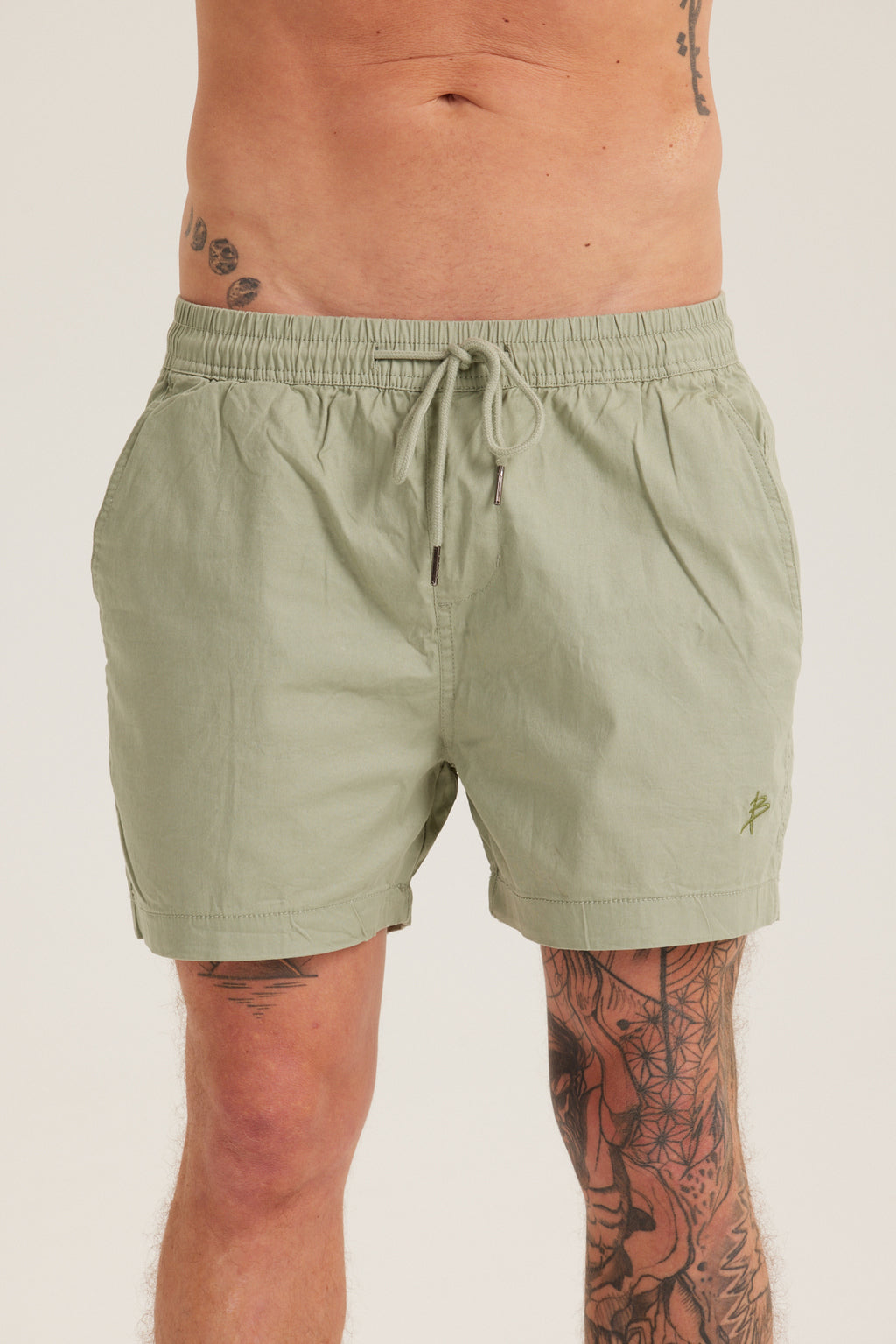 SAGE GREEN SHORTS