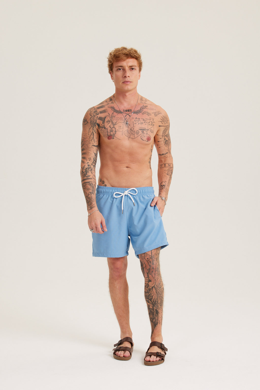 BLUE SWIM SHORTS