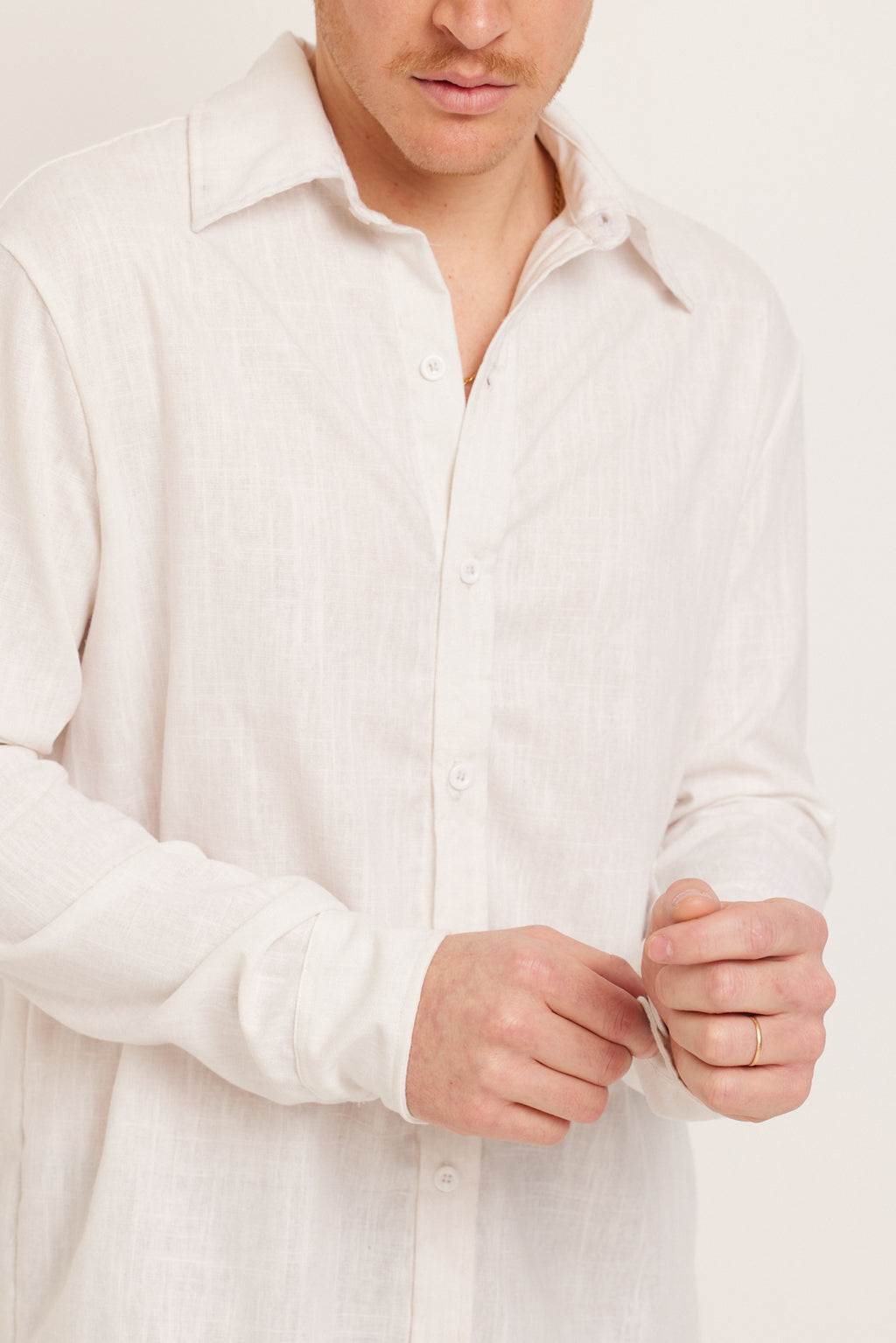 CAMISA LINHO OFF WHITE