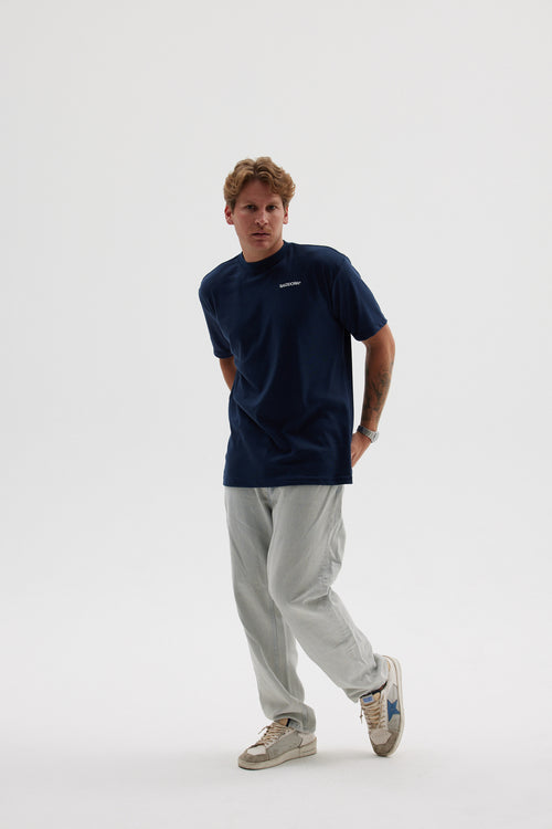 "LOGO" NAVYBLUE T-SHIRT