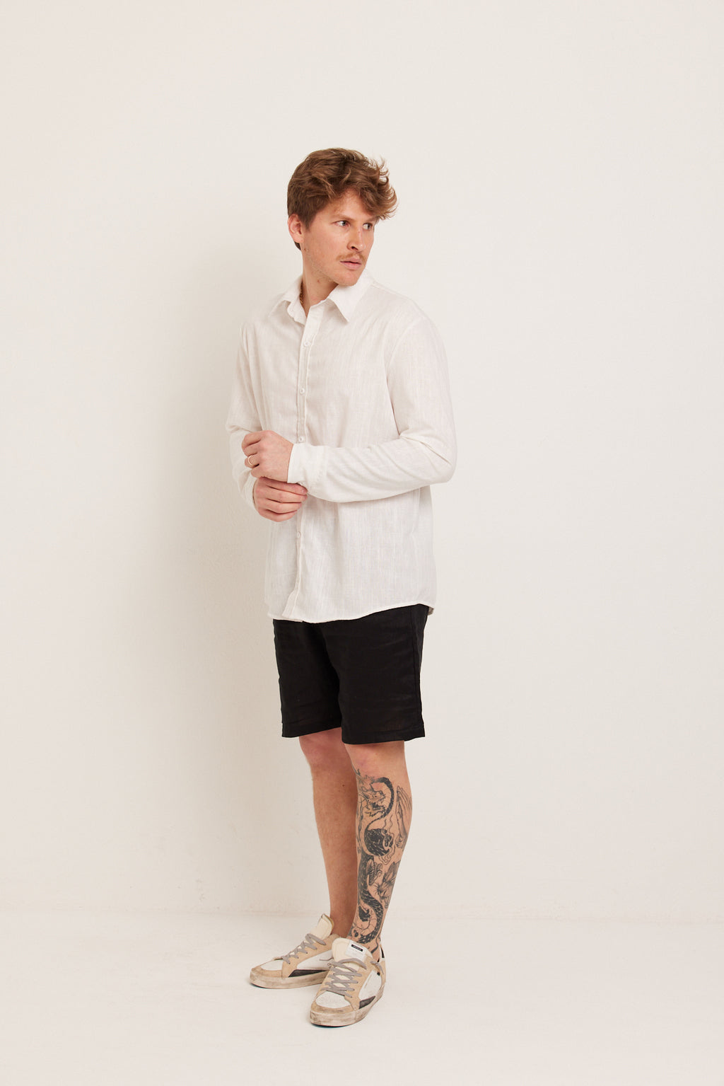 SHORTS LINHO OFF WHITE