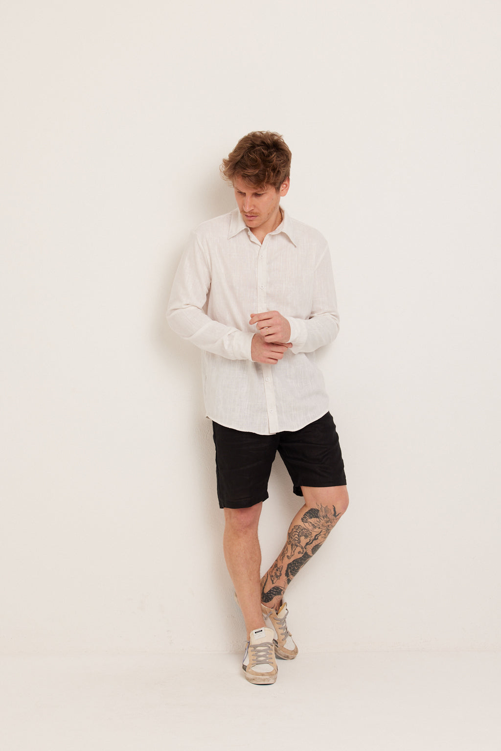 SHORTS LINHO OFF WHITE